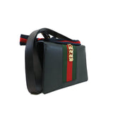 thumbnail slyvie mm black with leather strap - L'UXE LINK