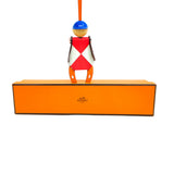thumbnail Jockey bag charm in craie/red/gold - L'UXE LINK