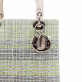 thumbnail lady dior Medium Tweed green phw - L'UXE LINK