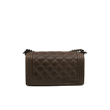 thumbnail leboy large quilted in calfskin grey/brown aged hw seri 18 - L'UXE LINK