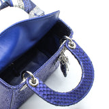 thumbnail lady dior with chainglittering purple blue snake skin phw - L'UXE LINK