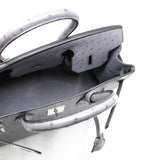 thumbnail birkin 30 grey ostrich PHW x stamp - L'UXE LINK