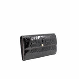 thumbnail long wallet berry patent flap buckle ghw - L'UXE LINK