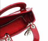 thumbnail lady dior mini red patent phw - L'UXE LINK