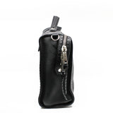 thumbnail men large top handle bag in leather gray - L'UXE LINK