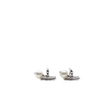 thumbnail cc logo pearl pandent earring in green yellow - L'UXE LINK