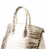 thumbnail BIRKIN 30 BLANC HIMALAYA NILOTICUS CROCODILE phw stamp T - L'UXE LINK