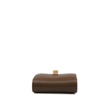 thumbnail small classic box in gloss leather brown ghw - L'UXE LINK