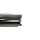 thumbnail leboy long flap wallet in chavron silver ruthenium hw seri22 - L'UXE LINK