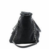 thumbnail Tote bag in large size fabric black with phw serial 25 - L'UXE LINK