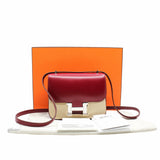 thumbnail constance 19 tadelakt rubis b5 red phw z stamp - L'UXE LINK