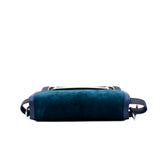 thumbnail roulis 24 in blue sude/leather purple phw T stamp - L'UXE LINK