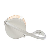 thumbnail picnic bucket bag in Bamboo weaving/leather nata B stamp - L'UXE LINK