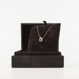 thumbnail finesse Q 18k rg full diamond necklace - L'UXE LINK