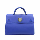 thumbnail Diorever Handbag Medium Leather Blue PHW - L'UXE LINK