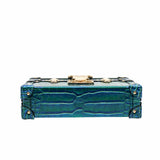 thumbnail PETITE MALLE gradient lake blue CROCODILE GHW - L'UXE LINK
