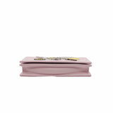 thumbnail Diorama Wallet on Chain Patch Embellished Leather pink phw - L'UXE LINK