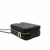 thumbnail camera case with handle black caviar ghw aktpae72 - L'UXE LINK