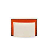 thumbnail Calvi Duo Compact verso card holder in nata/ gold - L'UXE LINK