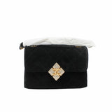 thumbnail velvet ctystal buckle cc black ghw seri l9 - L'UXE LINK