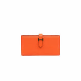 thumbnail bearn long wallet orange ghw A stamp - L'UXE LINK