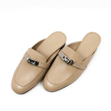 thumbnail mule femme oz beige with lizerd #35 - L'UXE LINK