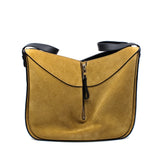 thumbnail Hammock medium suede leather brown black phw - L'UXE LINK