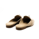 thumbnail mule femme oz beige with lizerd #35 - L'UXE LINK