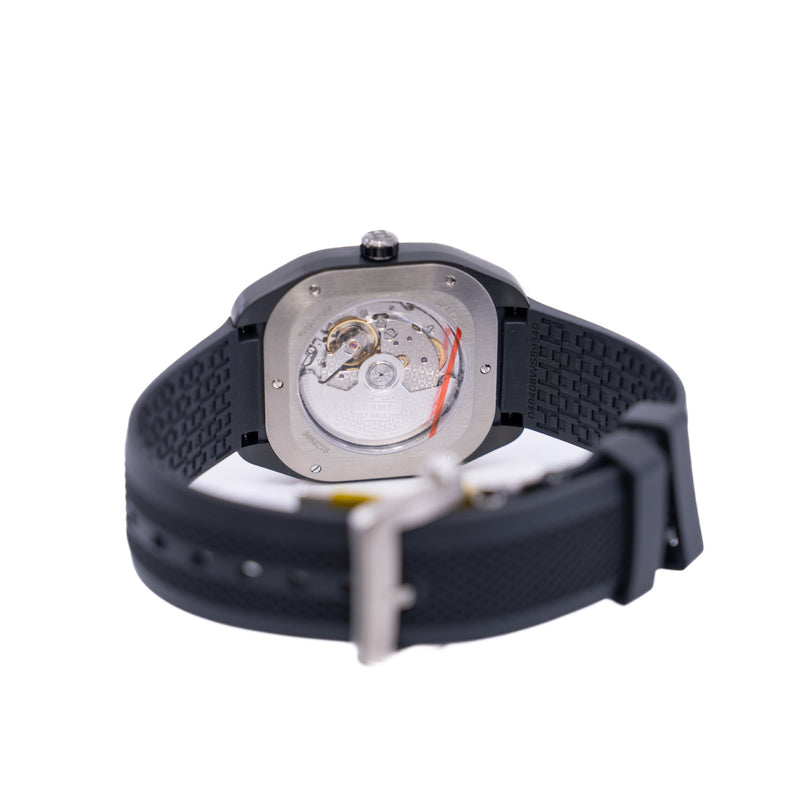 H08 bicolore in grey dial/black rubber band phw