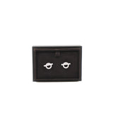thumbnail finesse Q 18k wg diamonds earring - L'UXE LINK