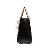 thumbnail lady old medium with badges in leather black phw - L'UXE LINK