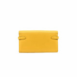 thumbnail kelly long wallet lemon goat phw B stamp - L'UXE LINK