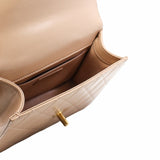 thumbnail flap bag with double ball small  leather beige ghw rrp6790 - L'UXE LINK