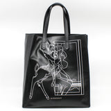 thumbnail Bambi Print Tote Calfskin Black - L'UXE LINK