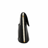 thumbnail Cube pearl flap pearl bag in black lambskin ghw seri31 - L'UXE LINK