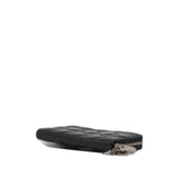 thumbnail lady long zip wallet in patent black phw #2010 - L'UXE LINK