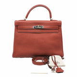 thumbnail kelly 32cm togo dark red phw M stamp - L'UXE LINK