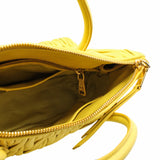 thumbnail tote lambskin yellow with strap ghw - L'UXE LINK