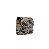 thumbnail vanity card holder chain bag with fabric beige/black phw #KPG - L'UXE LINK
