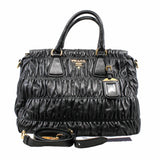 thumbnail handle bag lamb skin black ghw - L'UXE LINK