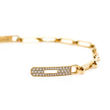 thumbnail bracelet kelly chain 18k rose gold diamonds rrp12990 - L'UXE LINK