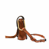 thumbnail hudson shoulder bag small brown ghw - L'UXE LINK