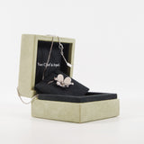 thumbnail necklace 18k white gold diamond - L'UXE LINK