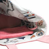thumbnail NEW BEACH SET ICONS DESIGN FABRIC PINK - L'UXE LINK
