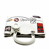 thumbnail diorissimo tote medium white black letter flower phw - L'UXE LINK