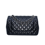 thumbnail cf jumbo in lamb skin black phw seri 18 - L'UXE LINK