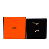 thumbnail pendent ca contour simple 18k rg with dimaonds rrp8790 - L'UXE LINK