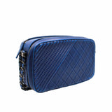thumbnail camera bag lamb skin with chain navy seri 20 - L'UXE LINK