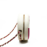 thumbnail life ring bag white mix pink cc logo lambskin mix transparency pvc light ghw seri 26 - L'UXE LINK