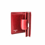 thumbnail Cambon CC Bifold Quilted Lambskin Wallet Red - L'UXE LINK